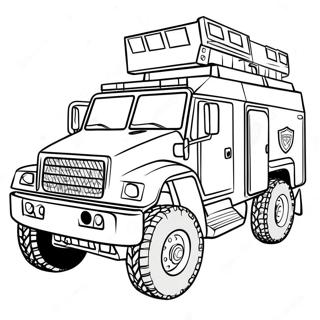 Swat Truck Coloring Page 25601-20554