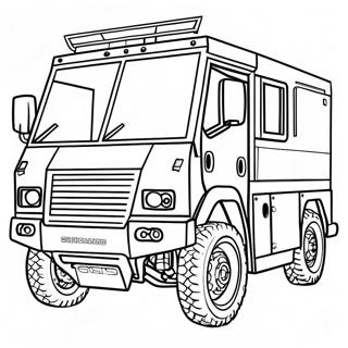 Armored Swat Truck Coloring Page 25602-20563