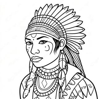 Traditional Indigenous Art Coloring Page 25612-20566