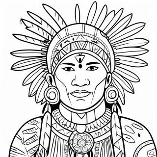 Traditional Indigenous Art Coloring Page 25612-20567