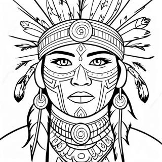 Traditional Indigenous Art Coloring Page 25612-20568