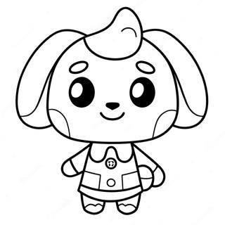 Animal Crossing Character Coloring Page 2561-2088