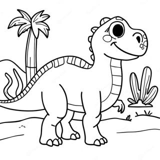 Colorful Dino Ranch Adventure Coloring Page 25642-20593