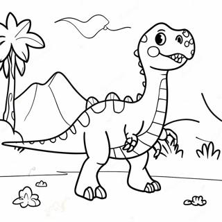 Colorful Dino Ranch Adventure Coloring Page 25642-20595