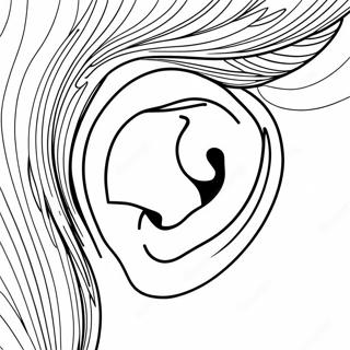 Ear Coloring Pages