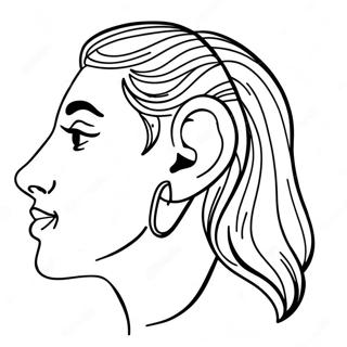 Realistic Ear Coloring Page 25661-20602