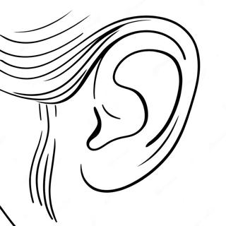 Realistic Ear Coloring Page 25661-20604