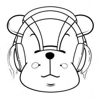 Cartoonish Ear Character Coloring Page 25662-20605