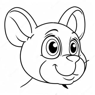 Cartoonish Ear Character Coloring Page 25662-20607