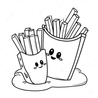 Fries Coloring Pages