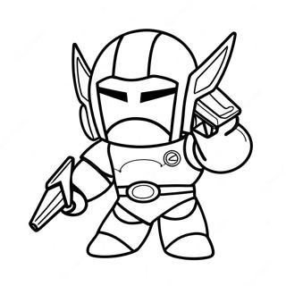 Miniforce Coloring Pages