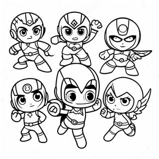 Miniforce Heroes In Action Coloring Page 25732-20665