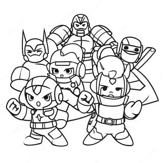 Miniforce Heroes In Action Coloring Page 25732-20667