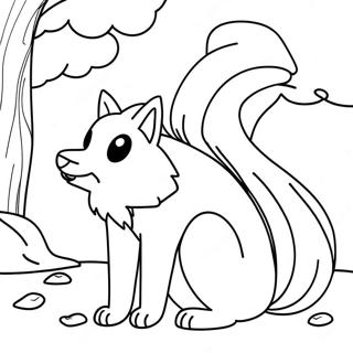 Kitsune Coloring Page 25751-20677