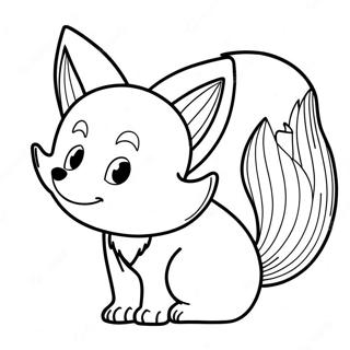 Kitsune Coloring Page 25751-20679