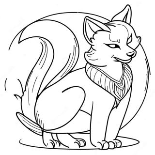 Kitsune Coloring Page 25751-20680