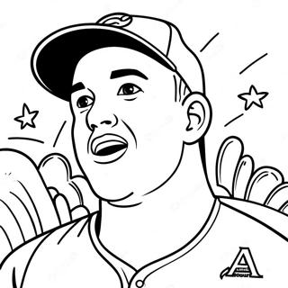 Mike Trout Coloring Page 25771-20694