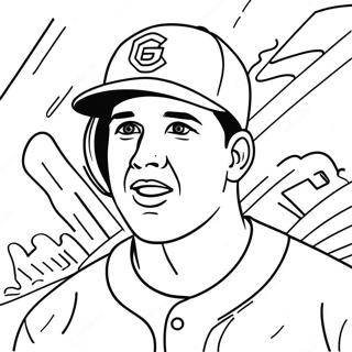 Mike Trout Coloring Page 25771-20695