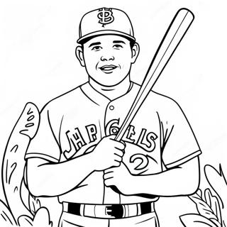 Mike Trout Coloring Page 25771-20696