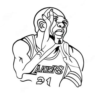 Lakers Coloring Page 25801-20716