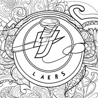 Lakers Logo Coloring Page 25802-20723