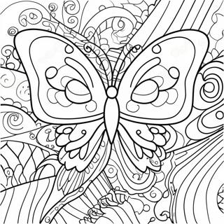 Colorful Butterfly Wings Coloring Page 25812-20729