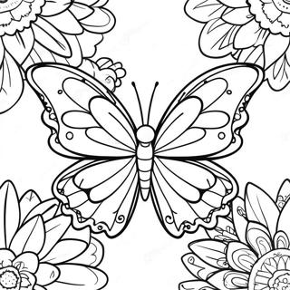 Colorful Butterfly Wings Coloring Page 25812-20730