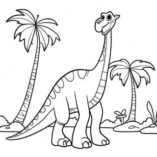 Friendly Brachiosaurus Coloring Page 25852-20762