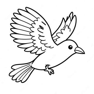 Flying Bird Coloring Page 25861-20771