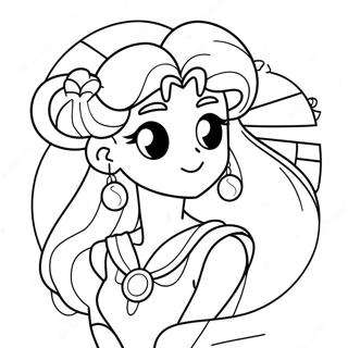 Princess Serenity Sailor Moon Coloring Page 25881-20782