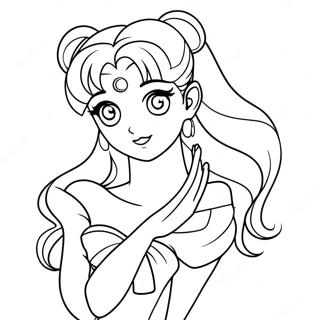 Princess Serenity Sailor Moon Coloring Page 25881-20783