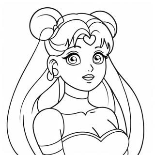 Princess Serenity Sailor Moon Coloring Page 25881-20784