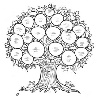 Family Tree Coloring Pages