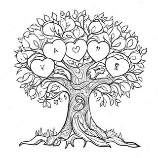 Family Tree Coloring Page 25891-20786