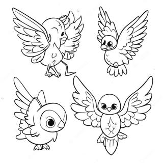 Fourth Wing Fantasy Creatures Coloring Page 25901-20799