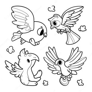 Fourth Wing Fantasy Creatures Coloring Page 25901-20800