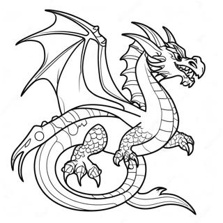 Fourth Wing Dragon Battle Coloring Page 25902-20802