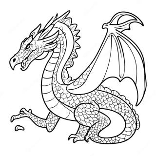 Fourth Wing Dragon Battle Coloring Page 25902-20804