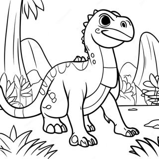 Indoraptor In A Jungle Coloring Page 25912-20817