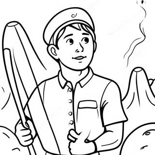 Adventurous Joshua Coloring Page 25932-20826