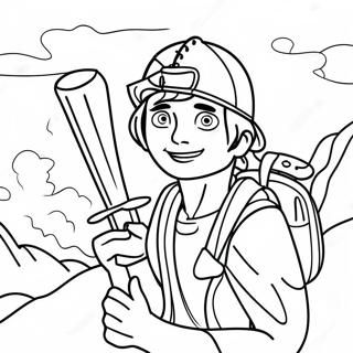 Adventurous Joshua Coloring Page 25932-20827