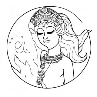 Moon Goddess Coloring Page 25941-20831