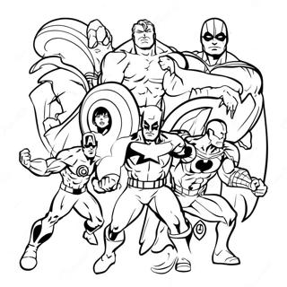 Marvel Superheroes Coloring Page 25971-20854