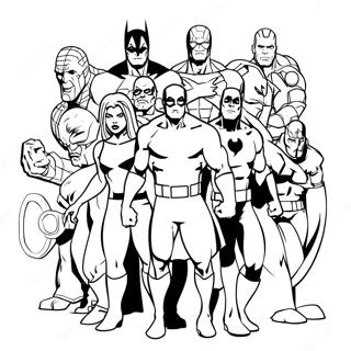 Marvel Superheroes Coloring Page 25971-20855