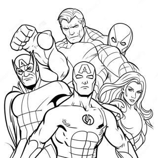 Marvel Superheroes Coloring Page 25971-20856