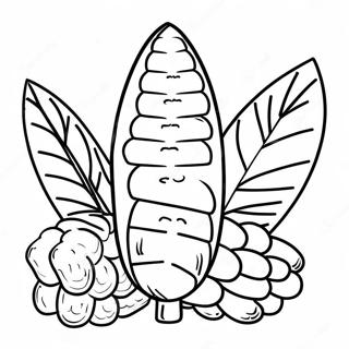 Rainbow Corn Coloring Page 25981-20860