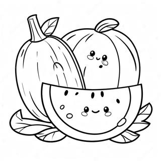 Sunny And Melon Coloring Page 25991-20872