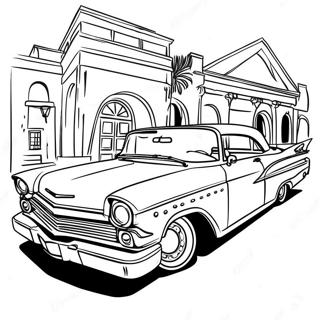 Chicano Lowrider Car Coloring Page 26001-20879