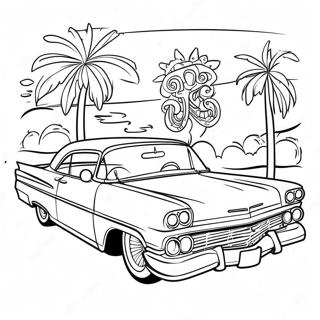 Classic Chicano Lowrider Coloring Page 26002-20881