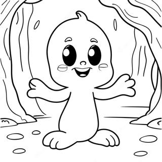 Casper The Friendly Ghost Coloring Page 26011-20887